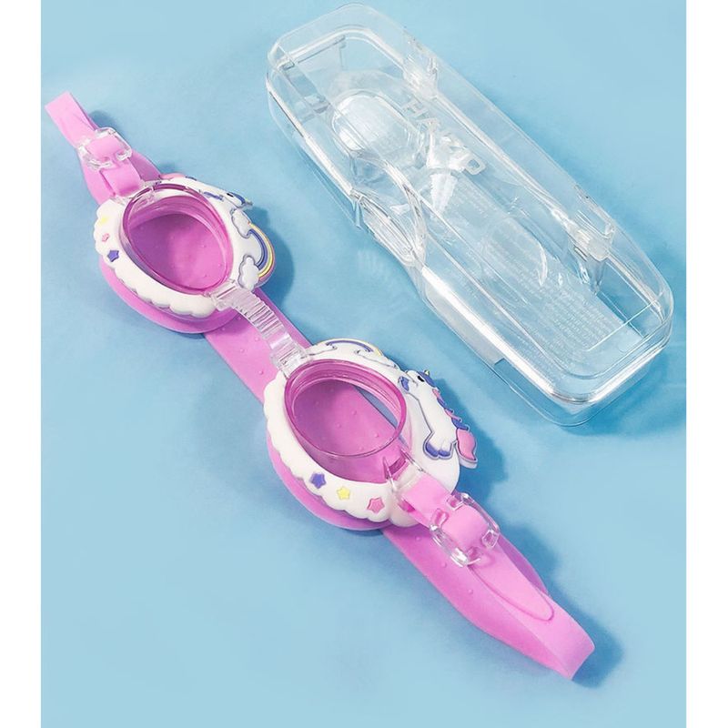 Kinderjongens Meisjes Universele HD Waterdichte Leuke Cartoon Verstelbare Zachte Zwembril_voghion.com