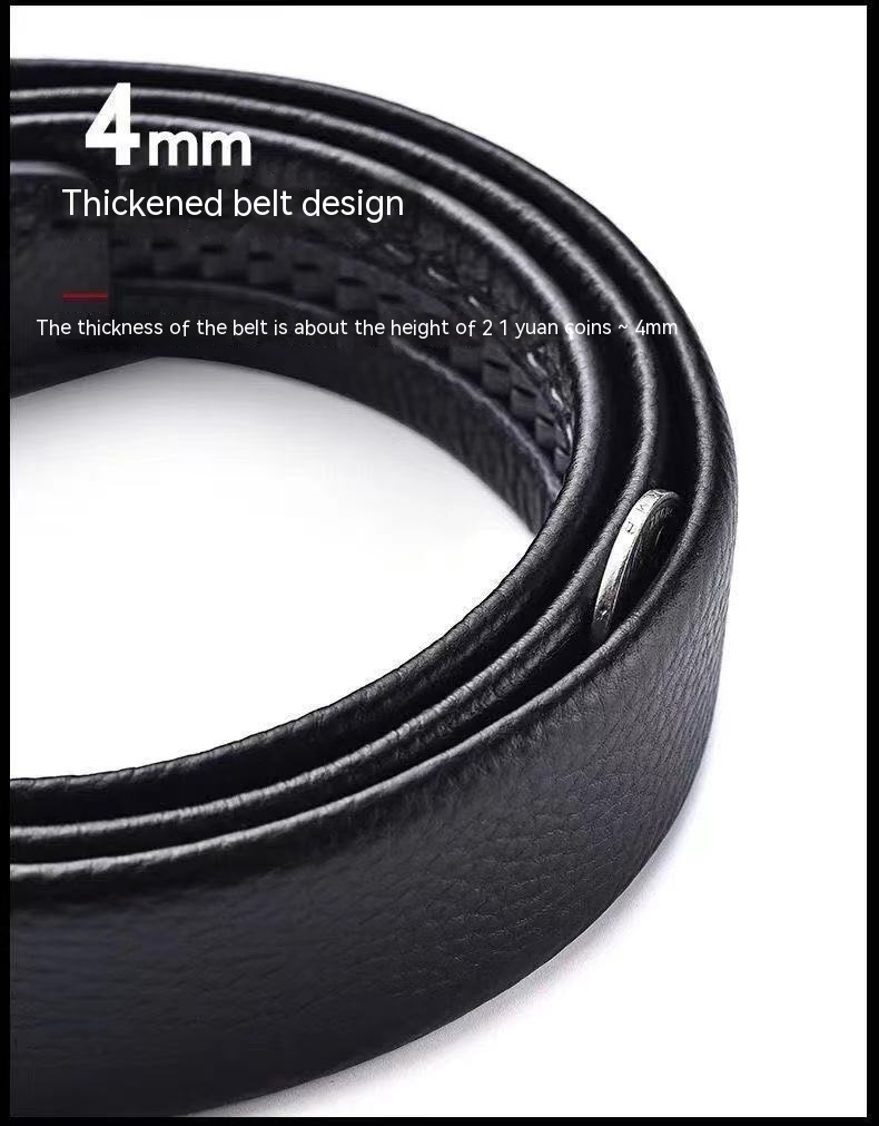 PVC-Gürtel fir Männer, verschleißbeständeg a kratzbeständeg, ouni Schnalle um Kapp a Rand, automatesche Geschäfts- a Fräizäitgürtel, Gürtelstreifen_voghion.com