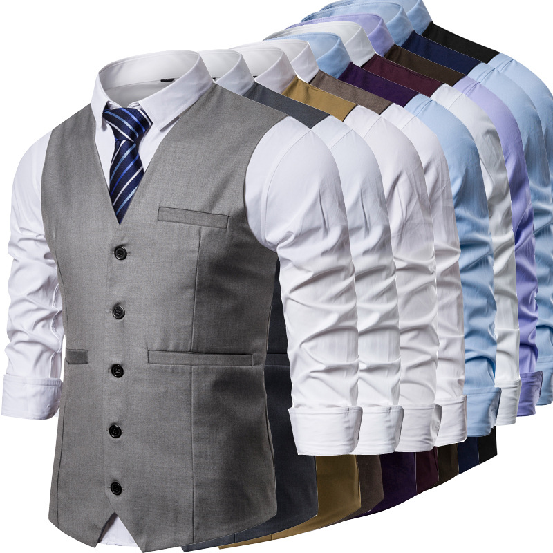 Trauzeugenweste für Herren, übergroße Herrenbekleidung_voghion.com