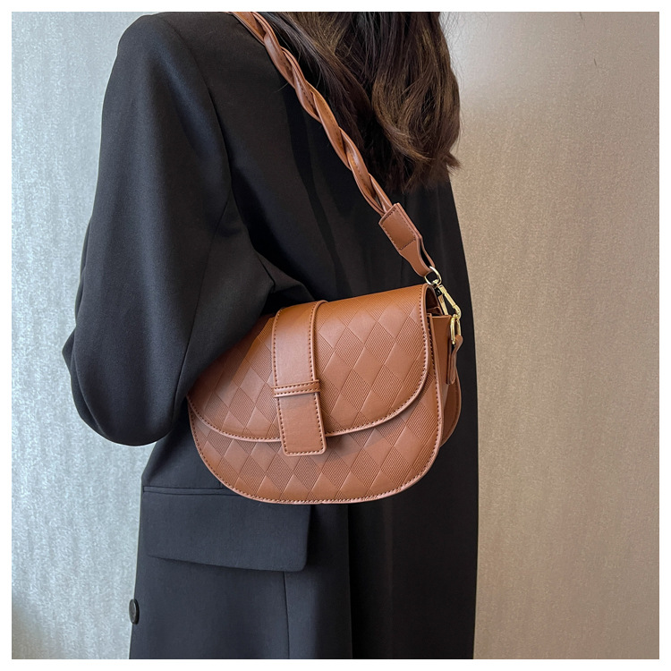 Women's Bag summer new trendy shoulder armpit bag versatile crossbody ins saddle bag_voghion.com