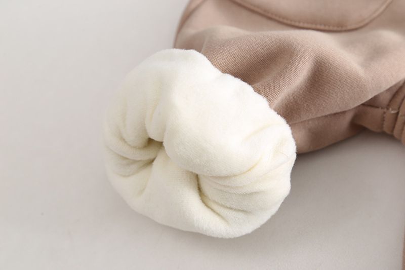 Completo invernale da bambino 3 pezzi: giacca con cappuccio foderata in pile + pantaloni + gilet con ricamo a cartoni animati (80-120 cm, morbido poliestere, completo unisex per bambini)_voghion.com