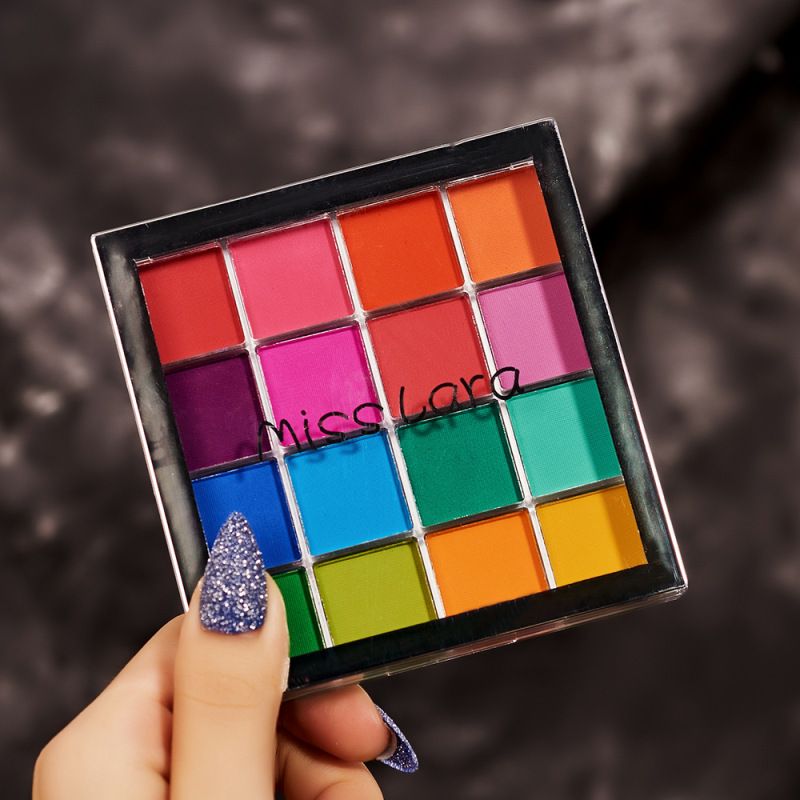 MISSLARA Bunte Neue 16 lidschatten Perle Matte Erde Farbe Platte Spezielle für Bühne Make-Up Leistung_voghion.com