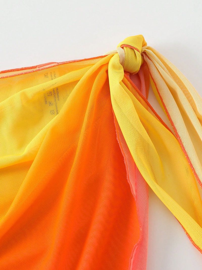 Vêtements pour femmes Nouveaux vacances Loisirs amples Vacances Bikini Tablier de plage Dégradé de couleurs Plusieurs couleurs_voghion.com
