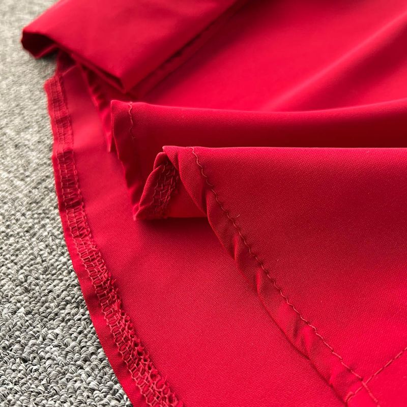 Damenbekleidung Einzigartiges zierliches Kleid mit Schnürung an der Taille für den Herbst Hochwertiges und schönes Temperament Langärmliges weißes Hemdkleid für Damen_voghion.com