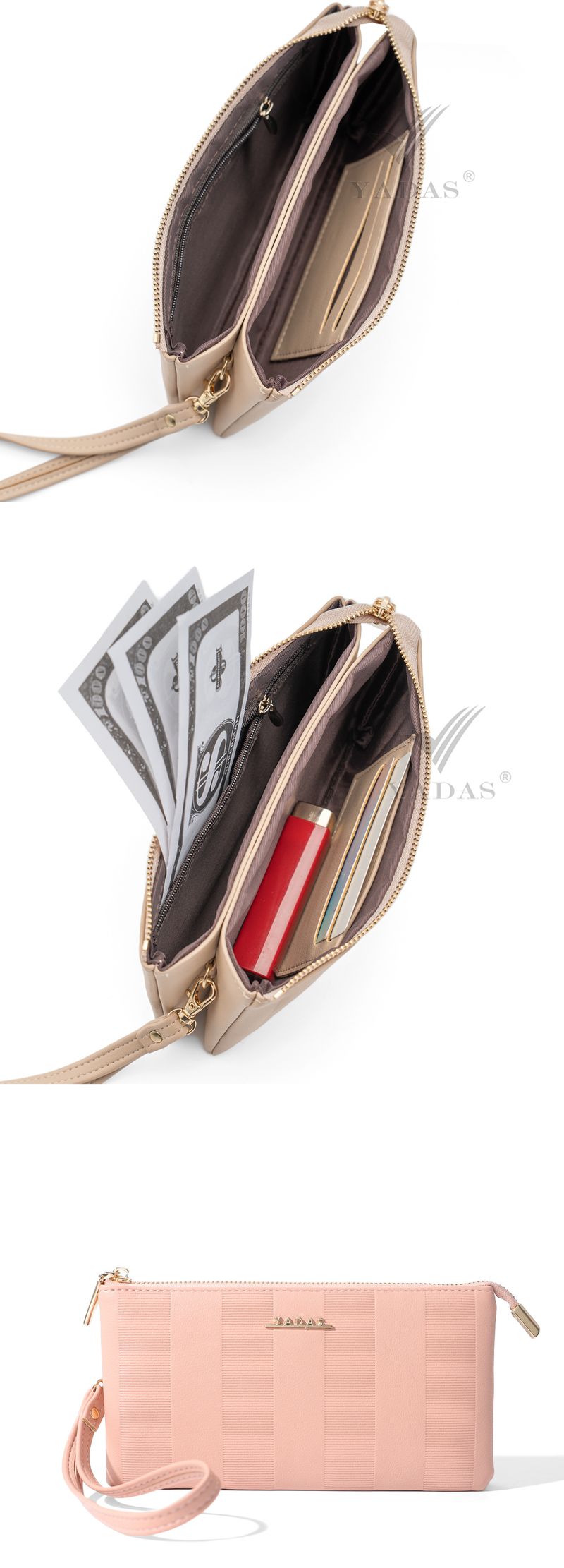 Women's Short Wallet, Small Folding Wallet, Niche Card Bag._voghion.com