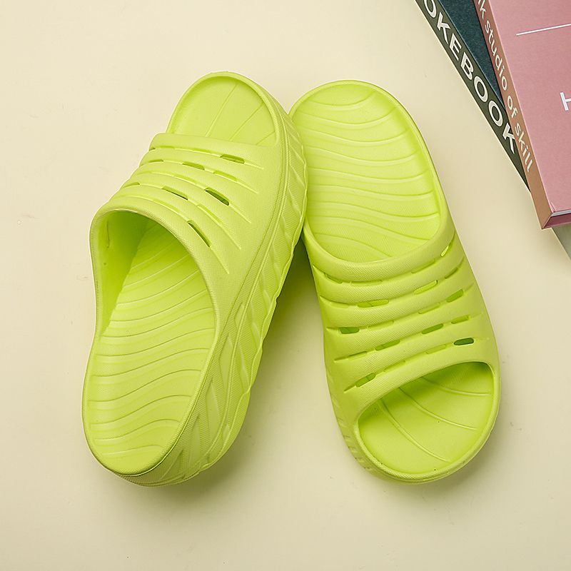 2023 Waterproonti-Skid Shock Absorption Pure Color Couple Slippers_voghion.com