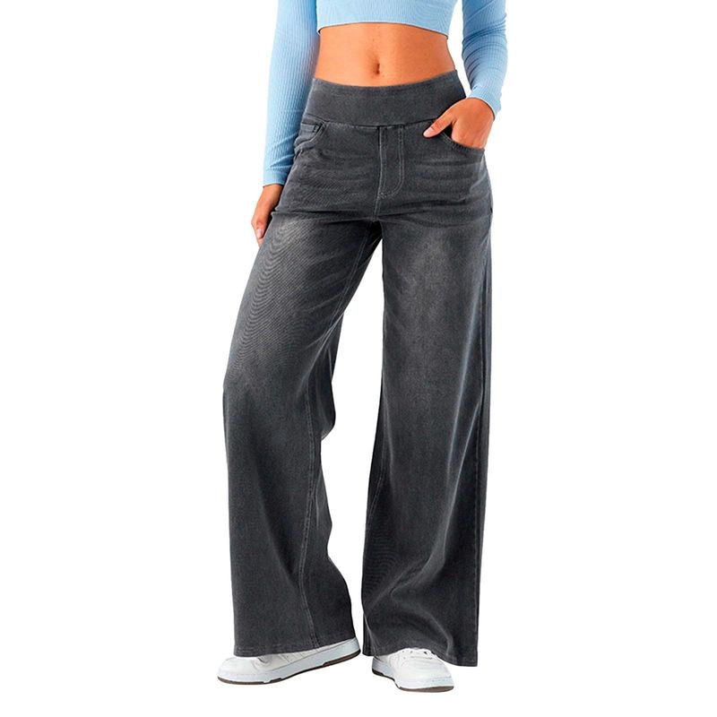 Women's Clothing New Denim Wide Leg Pants For Women High Waist Slimming Multi Pocket Straight Loose Cat Whisker Horse_voghion.com