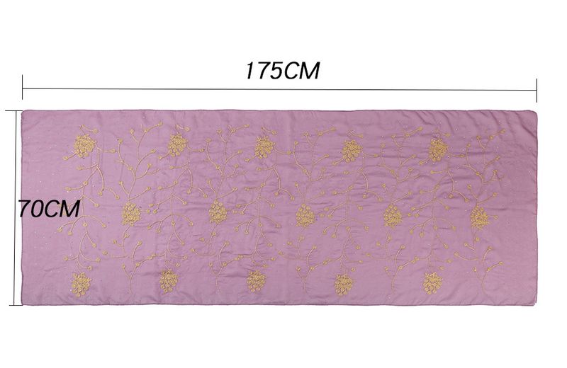Foulard décoratif en mousseline de soie brodée de diamants pour femme, hijab Hui, fil, offre spéciale_voghion.com