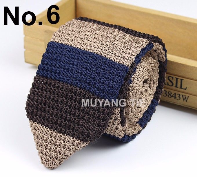 Fashion British Style Men's Formal Korean Version Casual Student Knitted Versatile Pointed Tip Trendy Tie 7cm_voghion.com