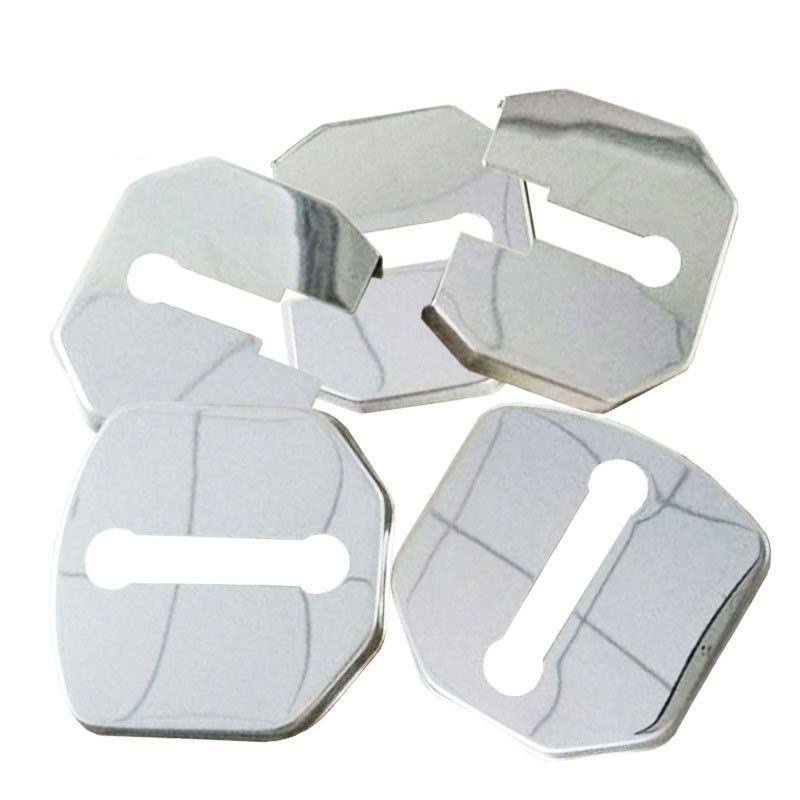 5 Pcs Accessories Vehicles Protective Car Door Lock Cover Stainless Steel 13 EcoSport Left 3 Right 2 for Ford_voghion.com