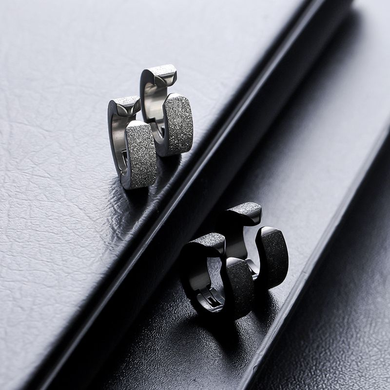 Clip Earrings Titanium Steel Ear Clip Fashion Punk Earrings Without Piercings For Women High End Versatile Ear Bone Clip Simple Earrings_voghion.com