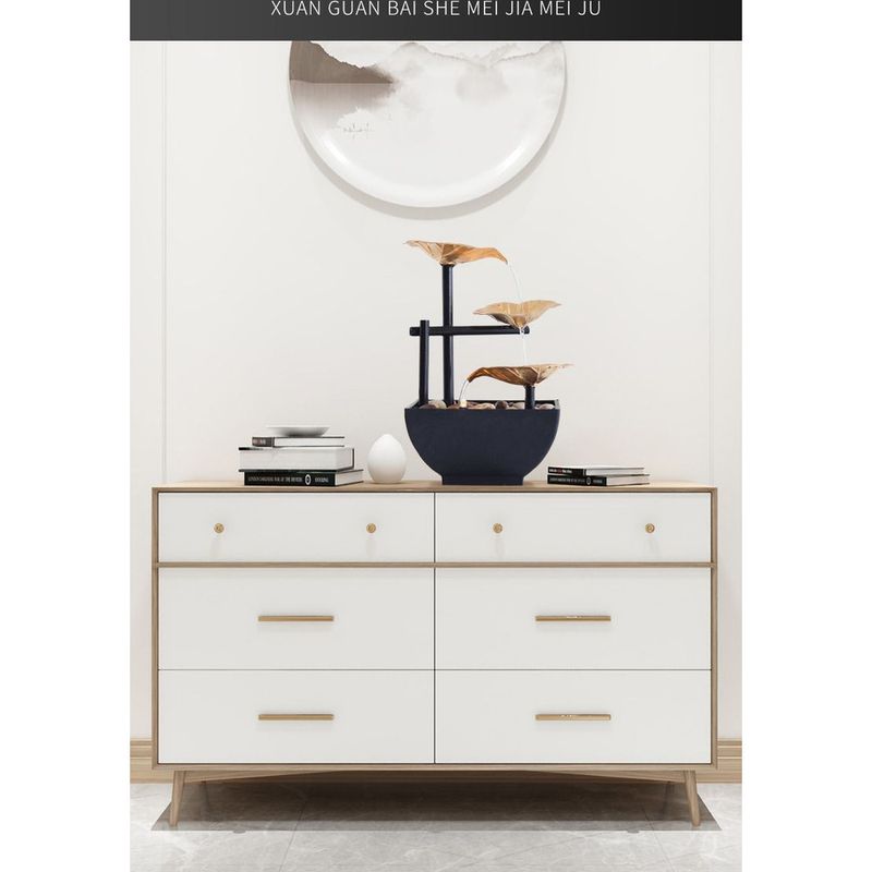 Colorful Ceramic Flow Circulating Water Wealth-Attracting Living Room Office Home Decoration High-End Ornament Gift_voghion.com