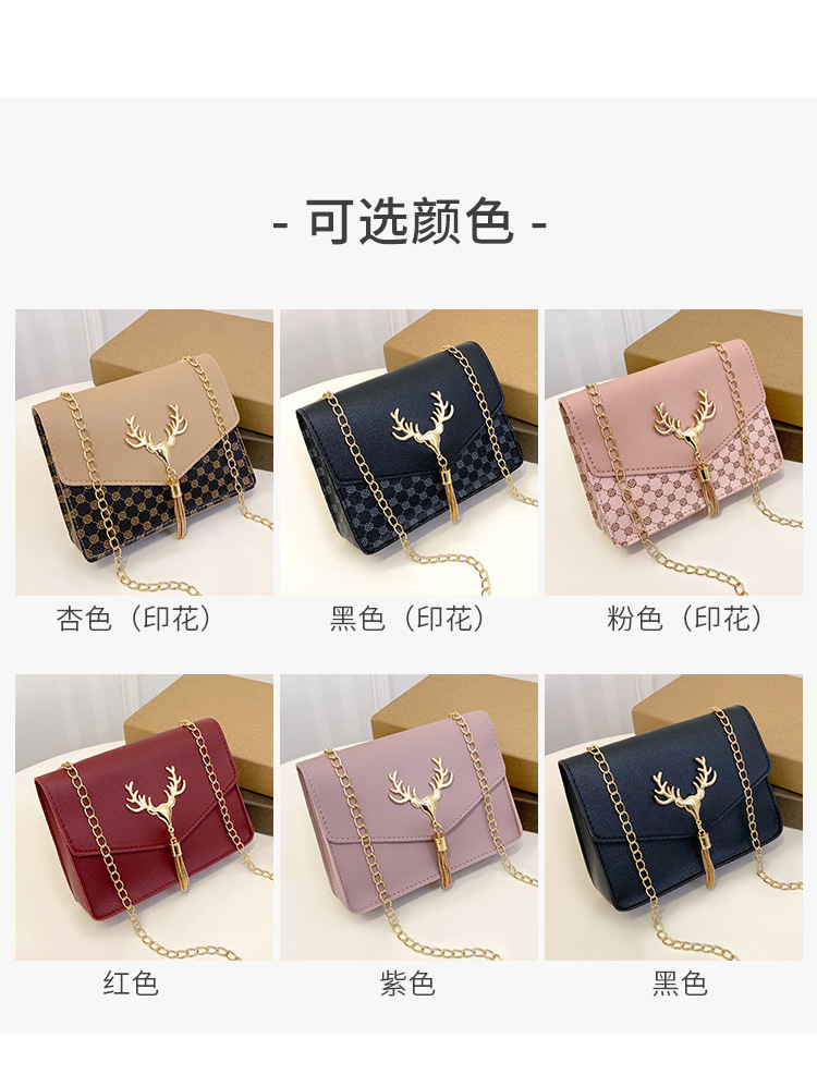 Borsa 2023 Borsa piccola alla moda Nuova borsa a tracolla in hardware con nappa di piccoli cervi Borsa a tracolla personalizzata_voghion.com
