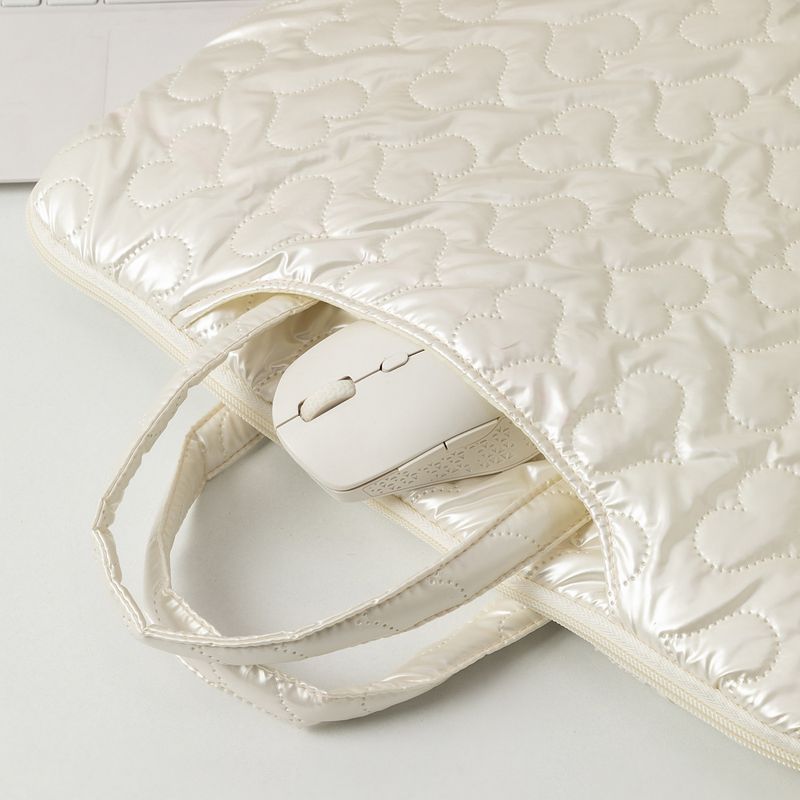 Laptop Bag Japanese And Korean Version Ins Cotton Bag New Diamond Large-capacity Notebook Handbag Ipad Liner Bag_voghion.com
