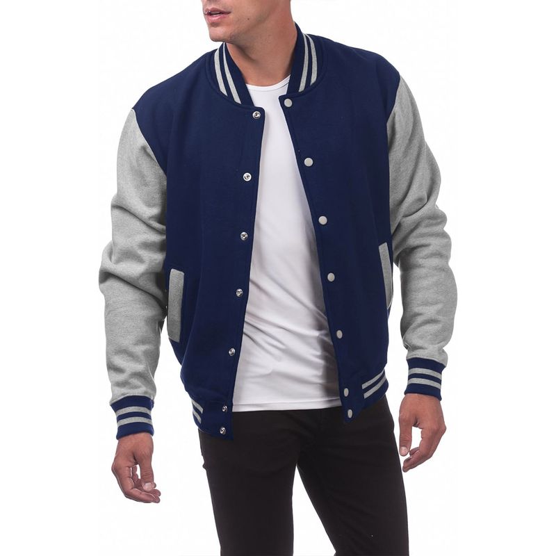 Men's Fleece-Lined Baseball Jacket - Winter Zip-Up Hoodie With Button Front, Unisex Oversized Streetwear Coat (S-XXL)_voghion.com