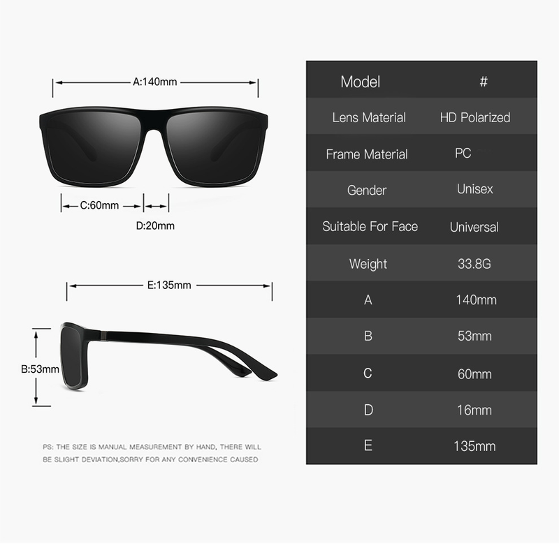 Vīriešu polarizētās āra riteņbraukšanas saulesbrilles, modernas un modernas sieviešu brilles, XY429 makšķerēšanas brilles_voghion.com