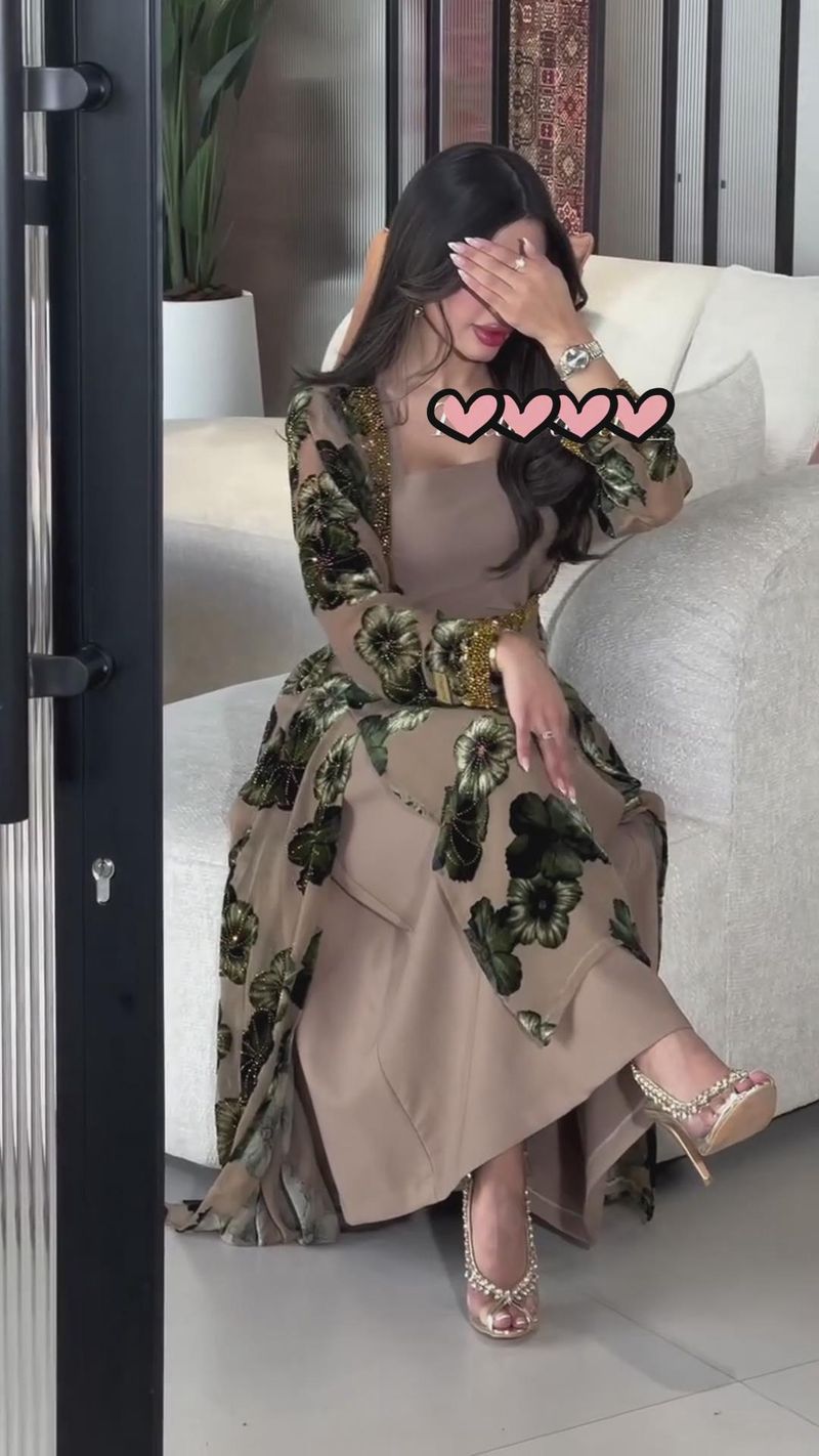 Abito stampato da donna in chiffon di alta qualità, con gonna lunga da banchetto_voghion.com