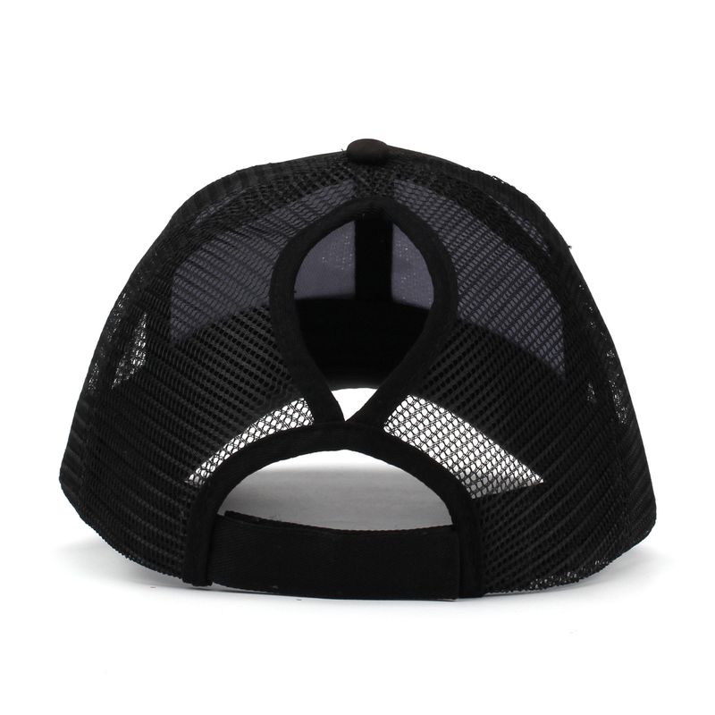 Gorra de béisbol con protección solar para mujer, con diseño de camuflaje y cola de caballo cruzada, ideal para primavera y verano, ideal para deportes al aire libre._voghion.com