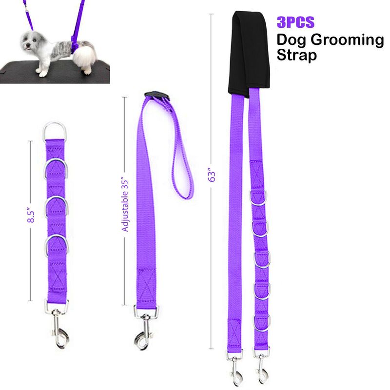Pet Three-Piece Set Kit Leash Chain Dog Bath Supplies Grooming Rope_voghion.com