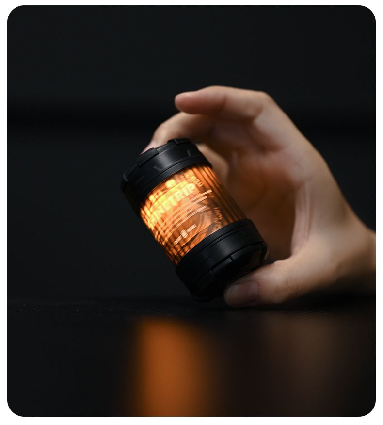 19-LED Rechargeable Camping Lantern - 360° Adjustable Light, 10000mAh Power Bank, IPX5 Waterproof, Compact 8x8x8cm (Multiple Colors)_voghion.com