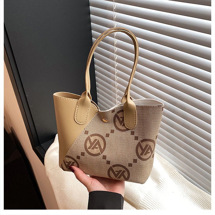 Borsa da donna, grande capacità, borsa tote, borsa estiva alla moda, borsa a tracolla elegante con stampa leopardata, borsa a secchiello popolare_voghion.com