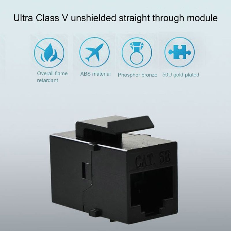 Xinweiqing 20 Stück Netzwerkanschlüsse Stabiles Signal Anti-Interferenz Vergoldete Pins RJ45 Cat 5E Ethernet-Kabel_voghion.com
