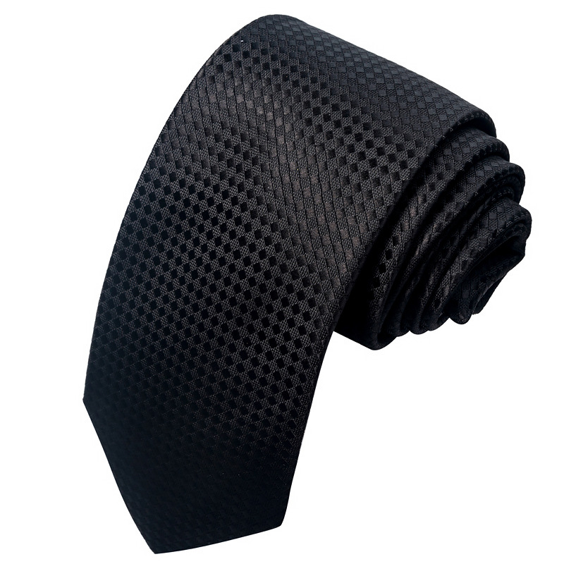 Cravatta versatile in seta poliestere casual da uomo, da 8 cm, da lavoro e da cerimonia_voghion.com