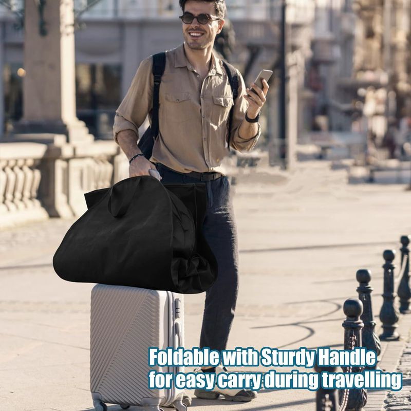 Premium Hanging Garment Bag With Clear Panel – Foldable Non-Woven Suit & Coat Organizer For Travel & Home Storage (Multiple Sizes & Styles)_voghion.com