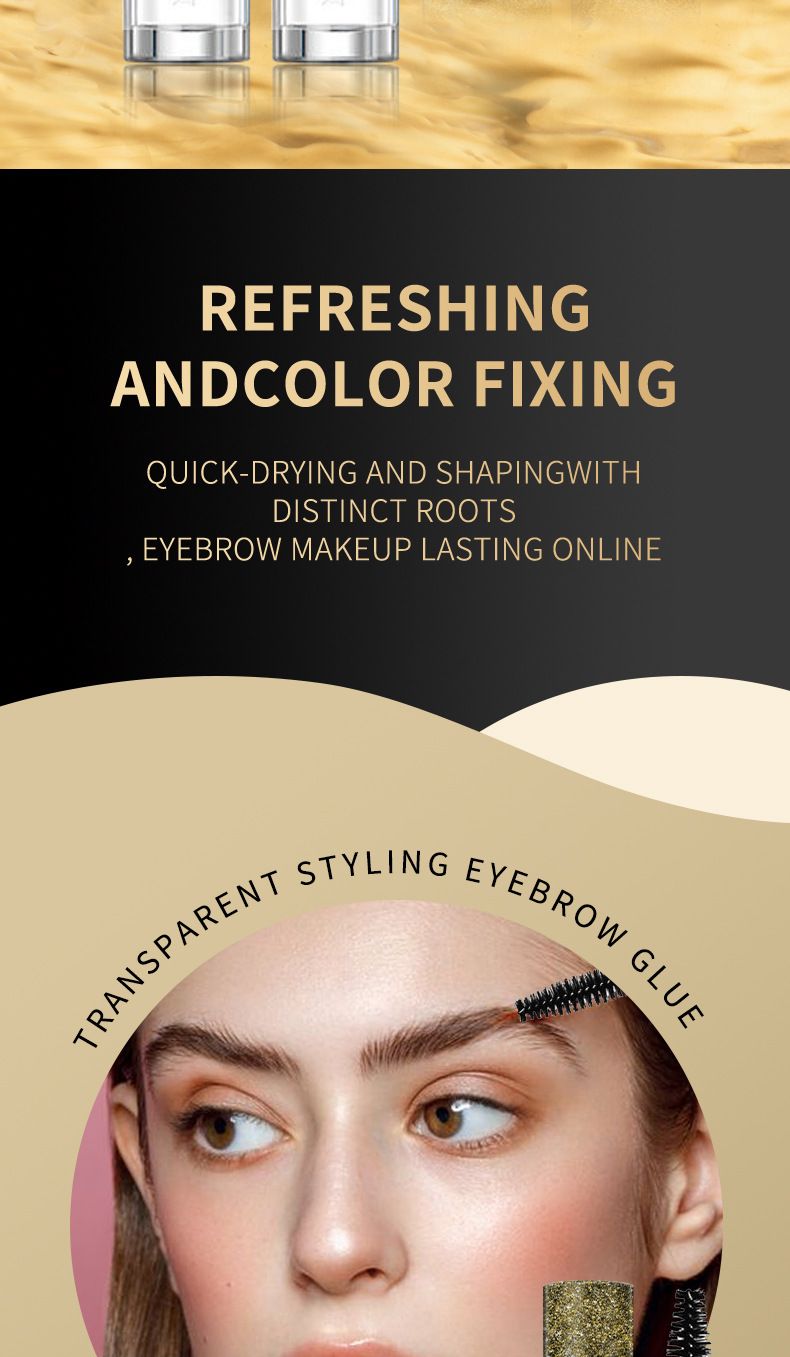 OCHEAL Eyelash Styling Glue Colorless Transparent Wild Eyebrow Gel Eyebrow Styling Liquid Waterproof And Sweat-proof 5-in-1 Eyelash Essence Essential_voghion.com