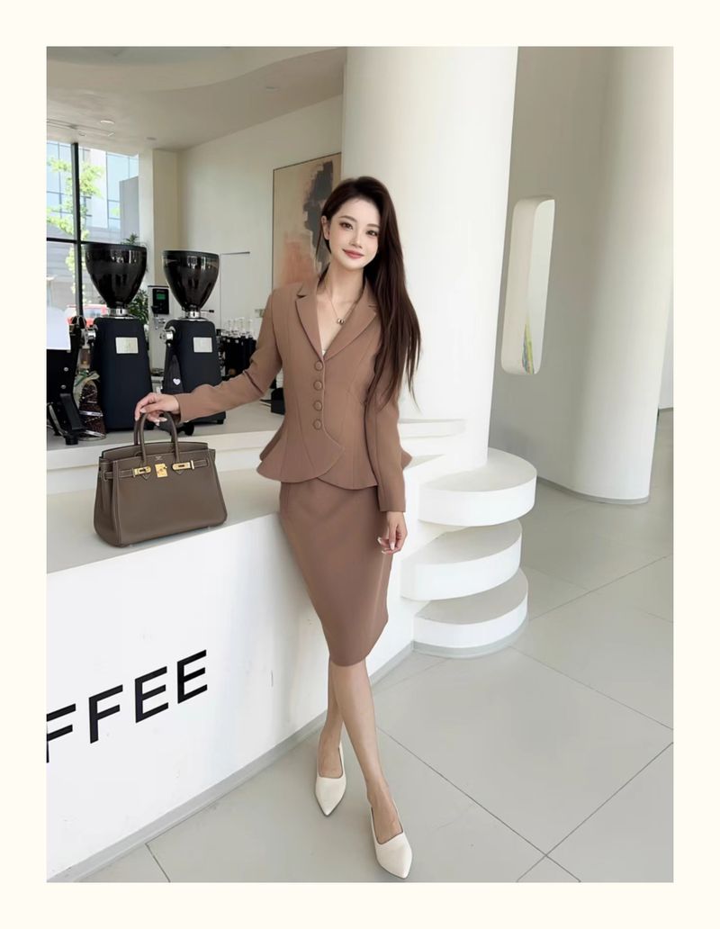Robe de costume à pétales pour femme, slim, élégante, mode, mondaine, déplacements, lieu de travail, taille cintrée, déesse, hôte_voghion.com