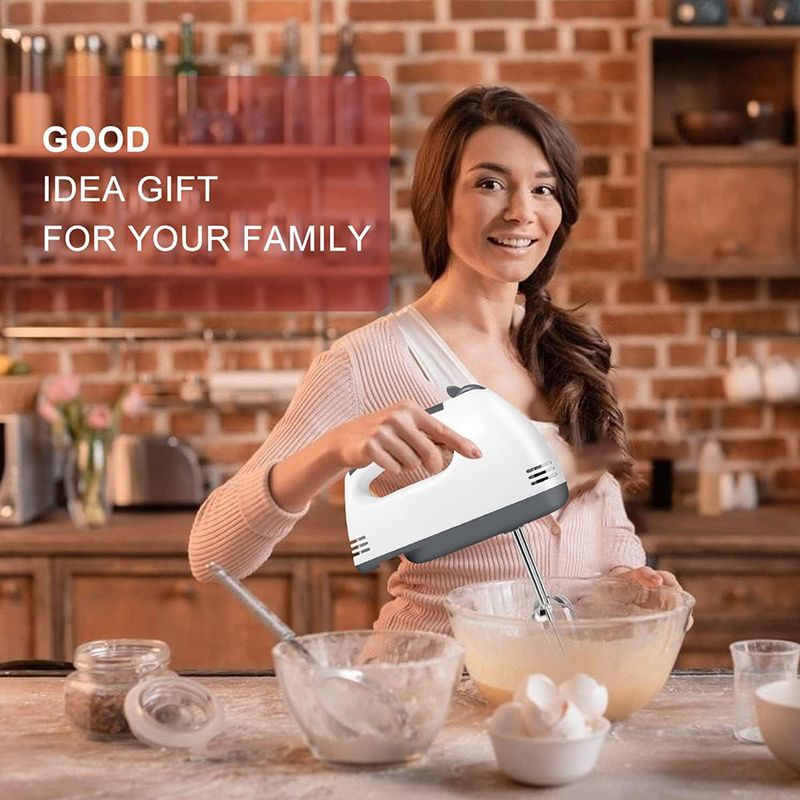 100W 7 Geschwindigkeiten Steuerung Hand Mini Mixer Lebensmittel Mixer Multifunktionale Küchenmaschine Küche Mini Elektrische Manuelle Kochwerkzeuge_voghion.com