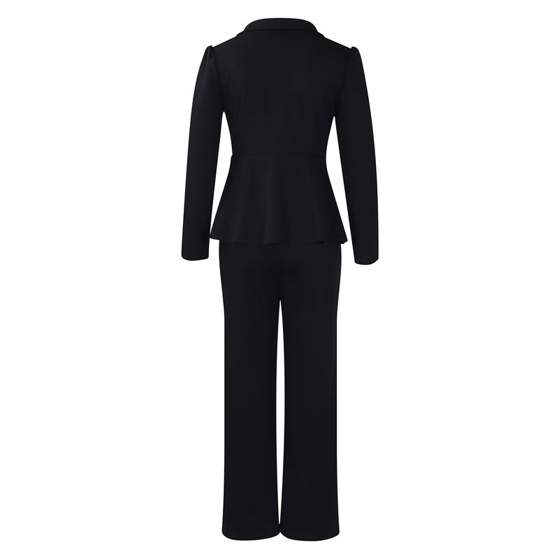 2-delige damessets plus size nieuwe aankomst bijpassende tweedelige sets blazer jas top broek pakken outfits kleding_voghion.com