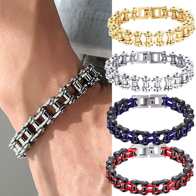 Punk Rock Biker 316L Edelstahl Herren Armband Modeschmuck Fahrradkette Schmuck Pulsera Hombre Acero Inoxidable_voghion.com