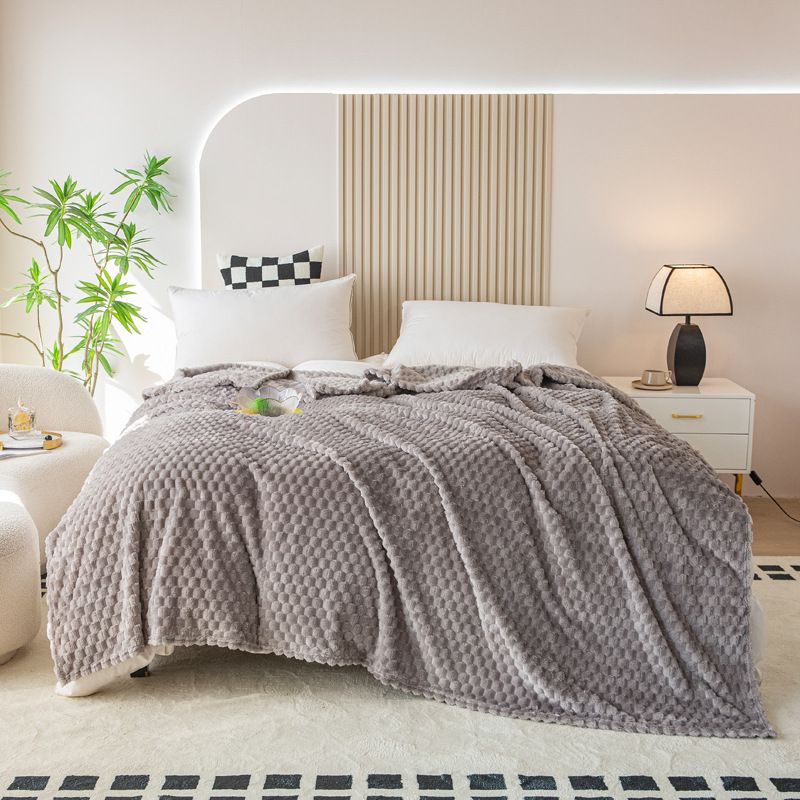 Coperta di flanella di lusso color tartaruga dorata, tinta unita, per ufficio, divano, letto, coperta regalo ultra morbida con regolazione della temperatura._voghion.com