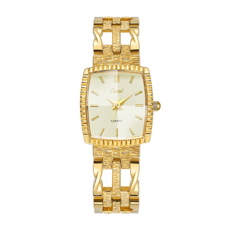 Orologi da donna quadrati piccoli verdi, orologio da donna al quarzo per il tempo libero, orologio da donna di lusso con luce media_voghion.com