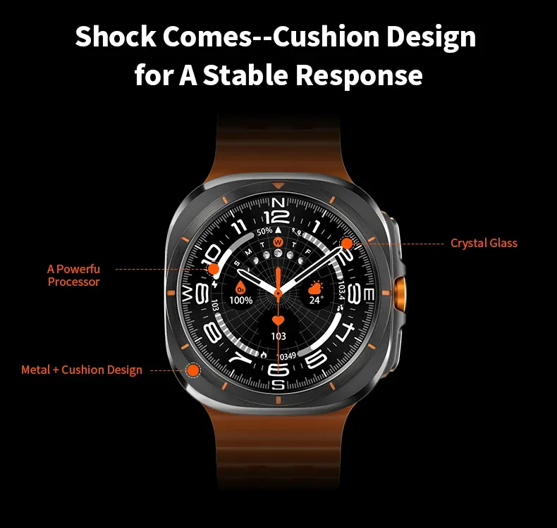 Pro Samsung Galaxy Watch 7 Ultra nové GPS Track chytré hodinky pro muže AMOLED vždy zobrazují hodiny BT Talk NFC sportovní chytré hodinky pro ženy_voghion.com