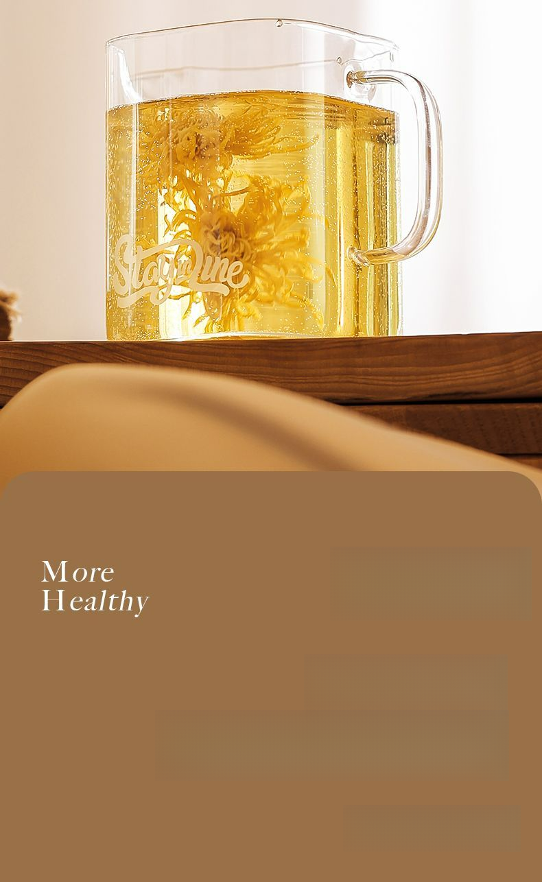 Vaso de vidrio Xilekou para uso doméstico y de oficina, con separación de agua, alto contenido de borosilicato, gran capacidad, apto para preparar té de hierbas._voghion.com