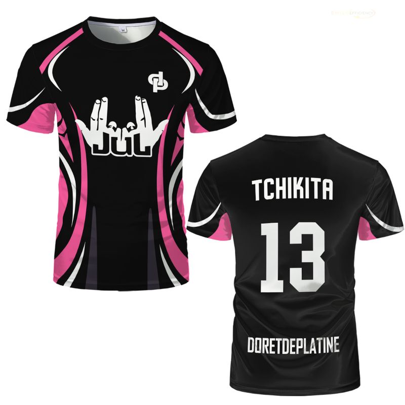 2025 New JUL T-shirts Men And Women Pink Breathable Quick-drying Training DP Football Jerseys Summer Fashion Casual Sports Tops_voghion.com