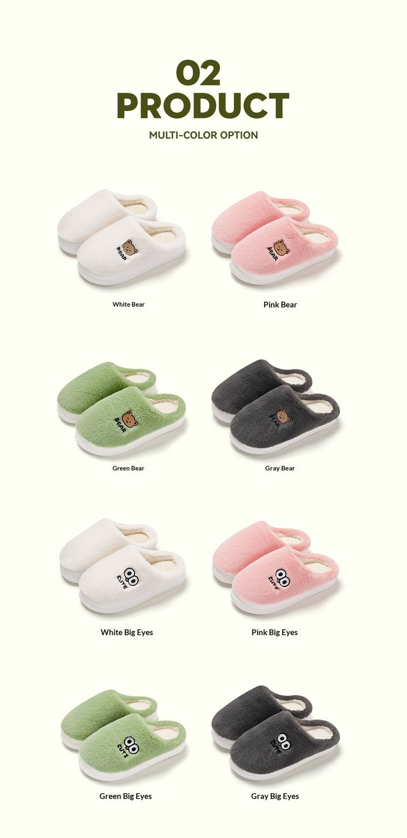 Pantofole da uomo in cotone caldo e soffice, stile cartoon, per la casa, invernali, da donna_voghion.com