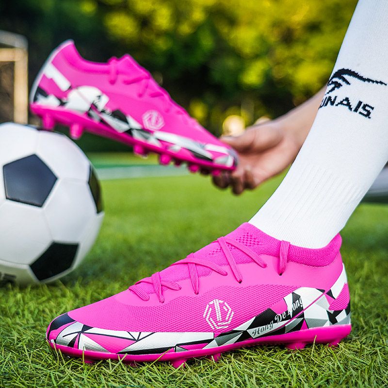 Chaussures de football à pointes longues pour jeunes_voghion.com