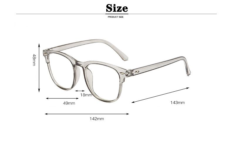 Transparent Computer Glasses Frame, Women's And Men's Anti Blue Light Circular Glasses, Blocking Glasses, Optical Performance Glasses_voghion.com