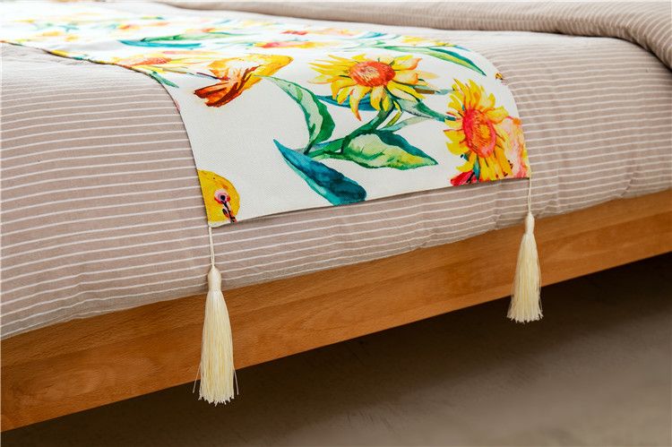 Dieci anni di attenzione della fabbrica su asciugamani da letto in cotone e lino, stampa di girasoli, bandiere da letto per hotel, ostelli e viaggi_voghion.com