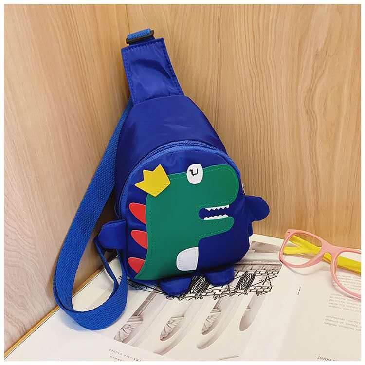 Cartoon Dinosaurier Kinder Brust süße Mädchen Rucksack Jungen Baby Diagonal Straddle Tasche_voghion.com