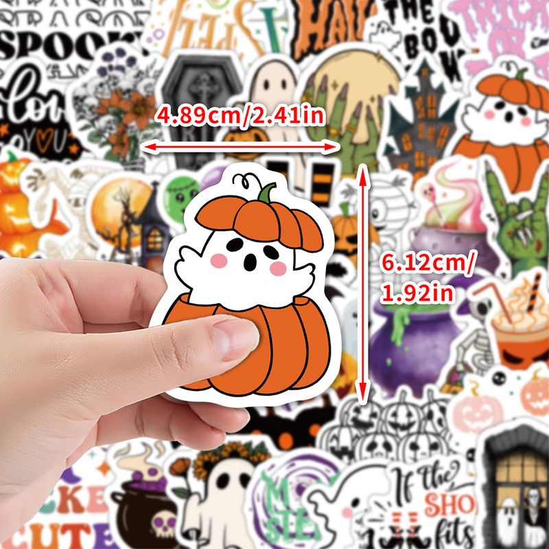 Adesivos 50 Adesivos de Grafite de Halloween em Estilo Nórdico Adesivos de Decoração para Copos de Água e Bagagem Adesivos de Papelaria_voghion.com