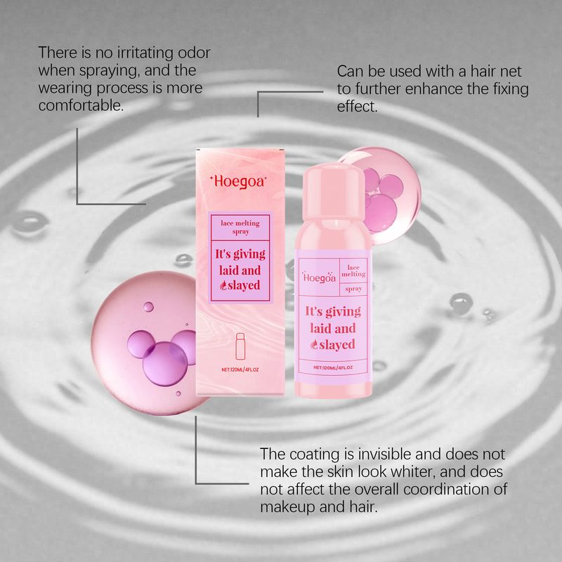 Hoegoa Adhesive Wig Lace Setting Invisible Adhesion Lightweight Refreshing Care Spray_voghion.com