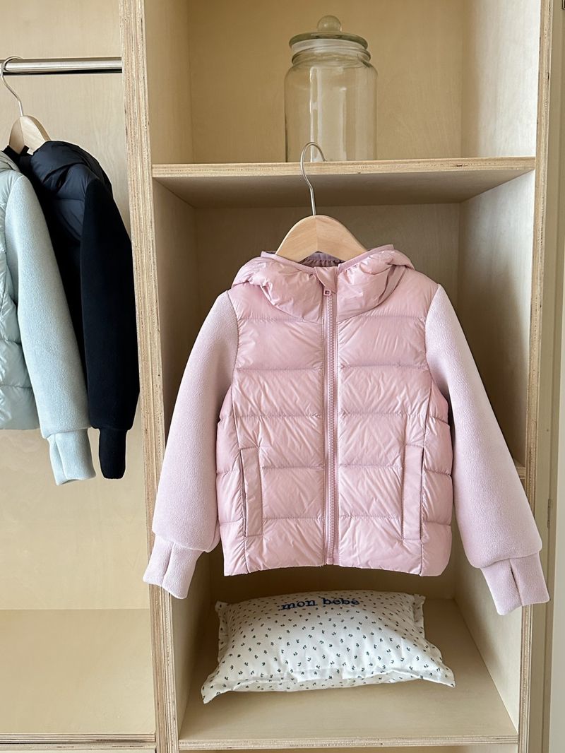 Kids' Lightweight Down Jacket – 90% White Duck Feather (100-150cm, Slim Fit, Winter Coat, Soft Nylon Shell, Unisex)_voghion.com