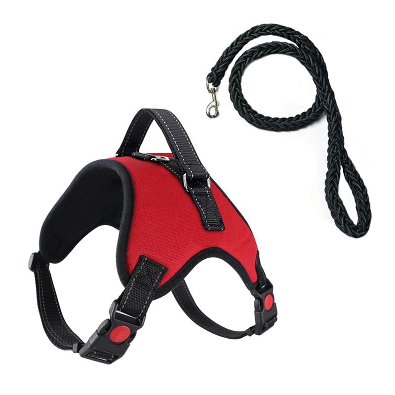 Arnês de sela de osso médio e grande, coleira ajustável para cães, suprimentos para animais de estimação_voghion.com