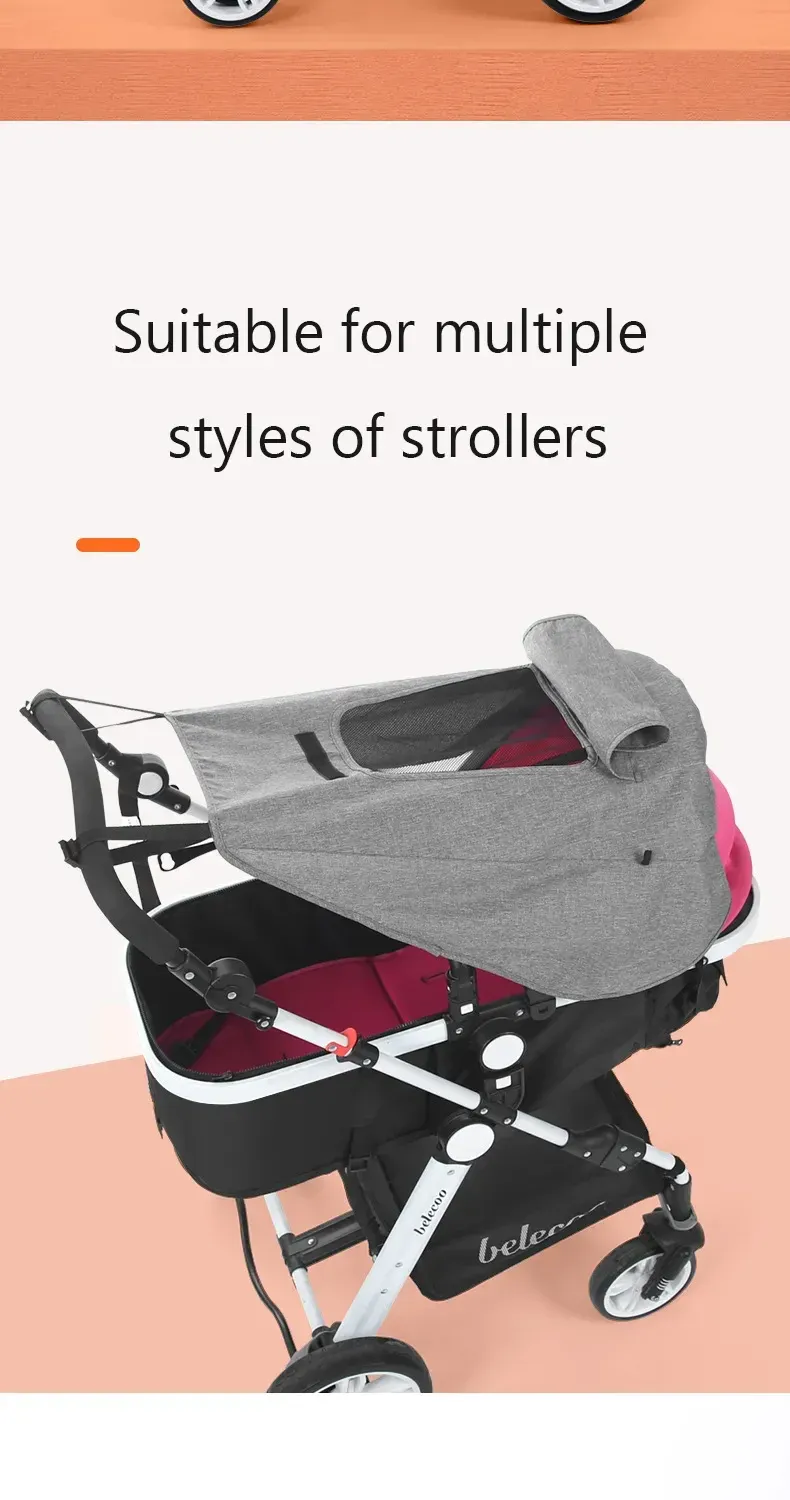 Accesorios universales para cochecito de bebé, parasol con protección UV, parasol para cochecito, parasol para asiento de coche para bebés_voghion.com