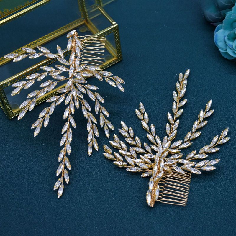 Νυφική χτένα μαλλιών με μακρύ κλιπ στρας, νυφικό, κόμμωση, πλαϊνή χτένα, κομμάτι μαλλιών_voghion.com