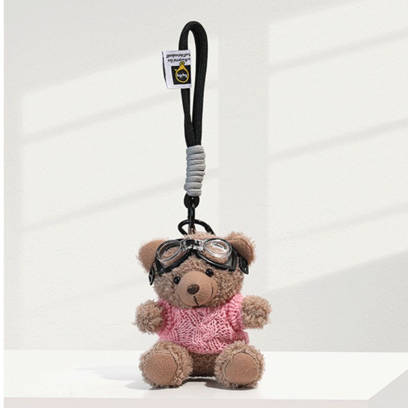 Kleine Bär Tasche Dekoration High-End DIY Puppe Rucksack Anhänger Plüsch Spielzeug_voghion.com